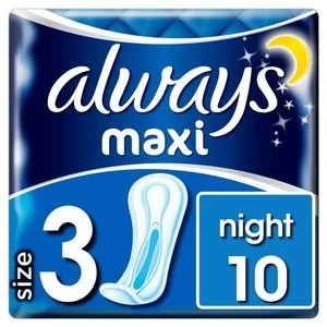Always Maxi Night Sanitary Pad 10PK