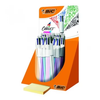 Bic 4 Colour Shine Pen Countertop Display Pack of 20 902128