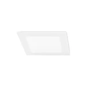 Forlight Easy - Integrated LED Square Recessed Downlight Matt White - Cool White