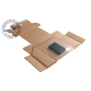 Blake Purely Packaging 190mm x 150mm x 70mm Peel and Seal Super Secure Tamper Evident Postal Box Kraft Pack of 20