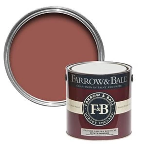 Farrow & Ball Estate Picture gallery red No. 42 Matt Emulsion Paint 2.5L