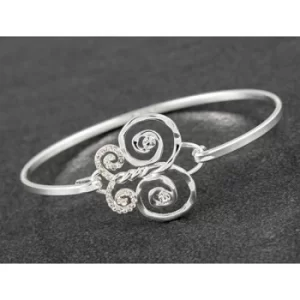 Artisan Butterfly Silver Plated Bangle