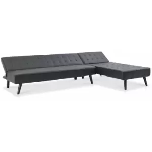 Dawson Black pvc 3 Seater Sofabed + Chaise