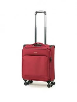 Rock Luggage Georgia Carry-On 8-Wheel Suitcase - Burgundy