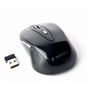 Gembird MUSW-6B-01 Wireless mouse Radio Optical Black, Silver 4 Buttons 1600 dpi