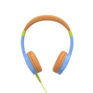 Hama Blue & Orange Kids Guard Childrens Headphones On-Ear Volume Limiter Flexible