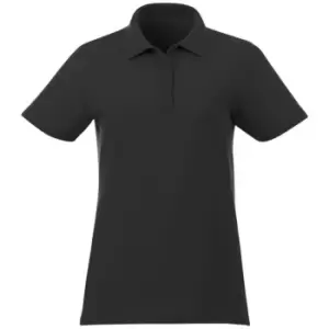 Elevate Liberty Womens/Ladies Private Label Short Sleeve Polo Shirt (XXL) (Black)
