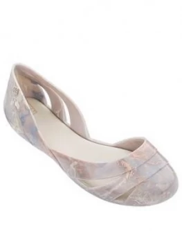 Zaxy Liquid Shell Marble Cut Out Ballerina - Ivory, Size 6, Women