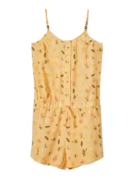 NAME IT Floral Print Playsuit Women Yellow