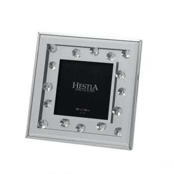 4" x 4" - Hestia Mirror & Crystal Bead Photo Frame