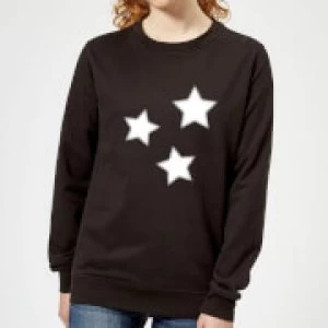 Stars Womens Sweatshirt - Black - 5XL