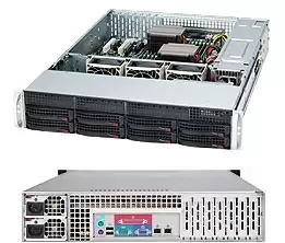 SuperChassis 825TQC-R1K03LPB - Rack - Server - Black - ATX,EATX - HDD - Network - Power - Power fail - System - 1000 W