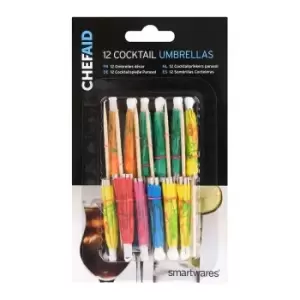 Chef Aid Cocktail Umbrellas 12 Pack - wilko