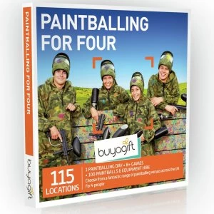 Buyagift Paintballing For Four Gift Experience