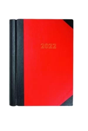 Collins Standard Desk 44 A4 Day To Page 2022 Diary Red 44.15-22