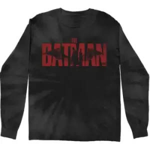 DC Comics - The Batman Logo Unisex XX-Large Long Sleeved T-Shirt - Black