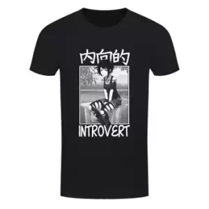 Tokyo Spirit Mens Introvert T-Shirt (XL) (Black/White)