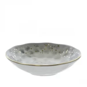 Dimpled Tapas Bowl Black and Gold 15cm