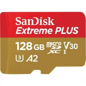 SanDisk 128GB Extreme Plus microSDXC memory card Class 10