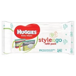 Huggies Style on the Go Refill Pure Baby Wipes
