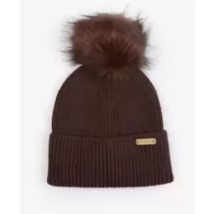 Barbour International Mallory Pom Beanie Hat - Brown