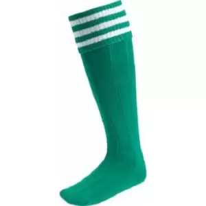 Euro Mens Football Socks (7 UK-11 UK) (Emerald Green/White)