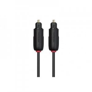 Techlink 103211 audio cable 1m TOSLINK Black