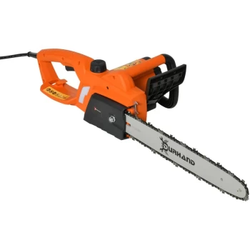 2000W Aluminum Electric Chainsaw Garden Tools Double Brake Cover Case Blade Corded 40cm - Orange - Durhand