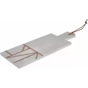 White Marble / Copper Inlay Paddle Board - Premier Housewares