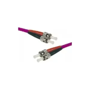 Hypertec 391777-HY fibre optic cable 15 m OM3 2x ST Purple