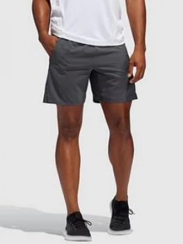 adidas Aeroready 3 Stripe Shorts - Black, Grey, Size S, Men