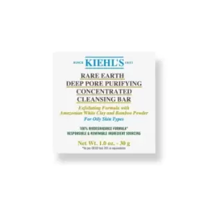 Kiehls Rare Earth Deep Pore Purifying Concentrated Cleansing Bar - Clear