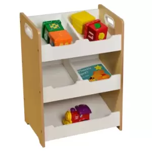 Liberty House Toys Kids Sloping Storage - White & Pine
