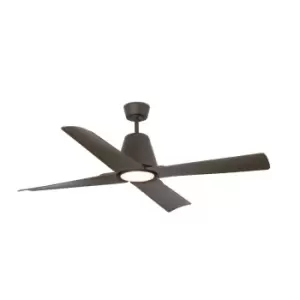 Typhoon LED Brown Ceiling Fan with DC Motor Smart - Remote Included, 3000K