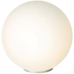 Linea Verdace Bolla Globe Table Lamp Satin Nickel