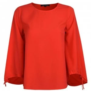 French Connection Blouse - Fire Coral
