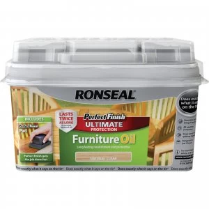 Ronseal Perfect Finish Hardwood Garden Furniture Oil Teak 750ml