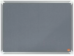 Nobo Premium Plus Grey Felt Notice Board 600x450mm