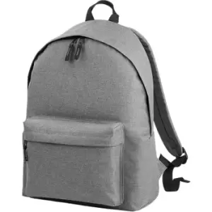 Bagbase Two Tone Fashion Backpack / Rucksack / Bag (18 Litres) (Pack of 2) (One Size) (Grey Marl) - Grey Marl