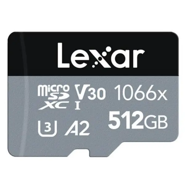 Lexar microSDXC Silver Series UHS-I V30 512GB Memory Card