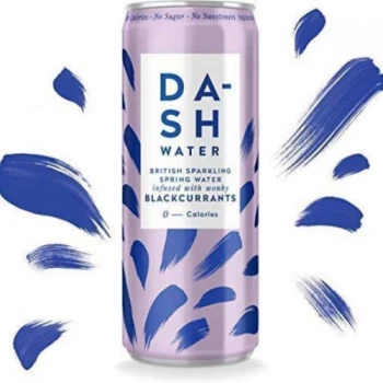 Dash Water Sparkling Blackcurrant - 330ml x 12 (Case of 1)