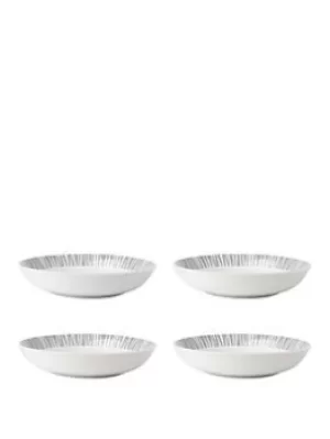 Sabichi Brooklyn Grey Set Of 4 Pasta Bowls