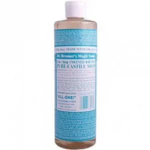 Dr Bronner's Magic 18-in-1 Hemp Unscented Baby-Mild Pure-Castile Soap 1000ml