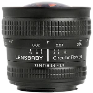 Lensbaby Circular Fisheye 5.8mm Lens for Nikon F