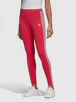 adidas Originals 3 Stripe Tight, Pink, Size 8, Women