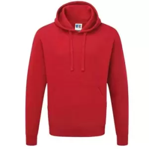 Russell Colour Mens Hooded Sweatshirt / Hoodie (S) (Classic Red)