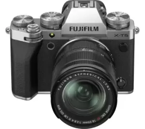 Fujifilm X-T5 Mirrorless Camera with FUJINON XF 18-55mm f/2.8-4 R LM OIS Lens - Silver/Grey