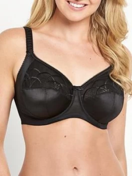 Elomi Elomi Cate Underwired Full Cup Banded Bra, Black, Size 40, Women