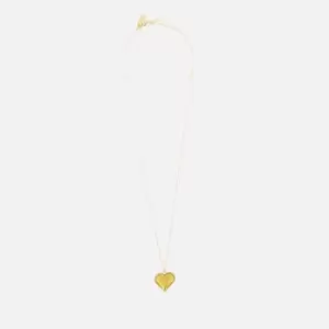 Coach Womens Heart Chain Necklace - Gold