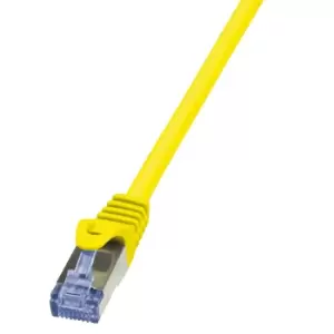 LogiLink 1m Cat.6A 10G S/FTP networking cable Yellow Cat6a S/FTP...